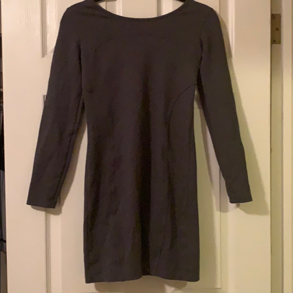 Athleta Super Sexy fitted gray dress